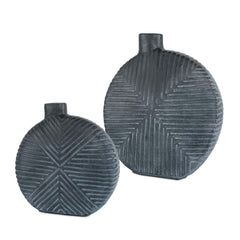 Viewpoint Aged Black Vases (Set of 2) - Ornate Home