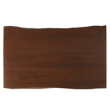 Viggo Black/Walnut 60" Live Edge Acacia Wood Acacia Wood Dining Table - Ornate Home