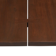 Viggo Black/Walnut 74" Live Edge Acacia Wood Dining Table - Ornate Home
