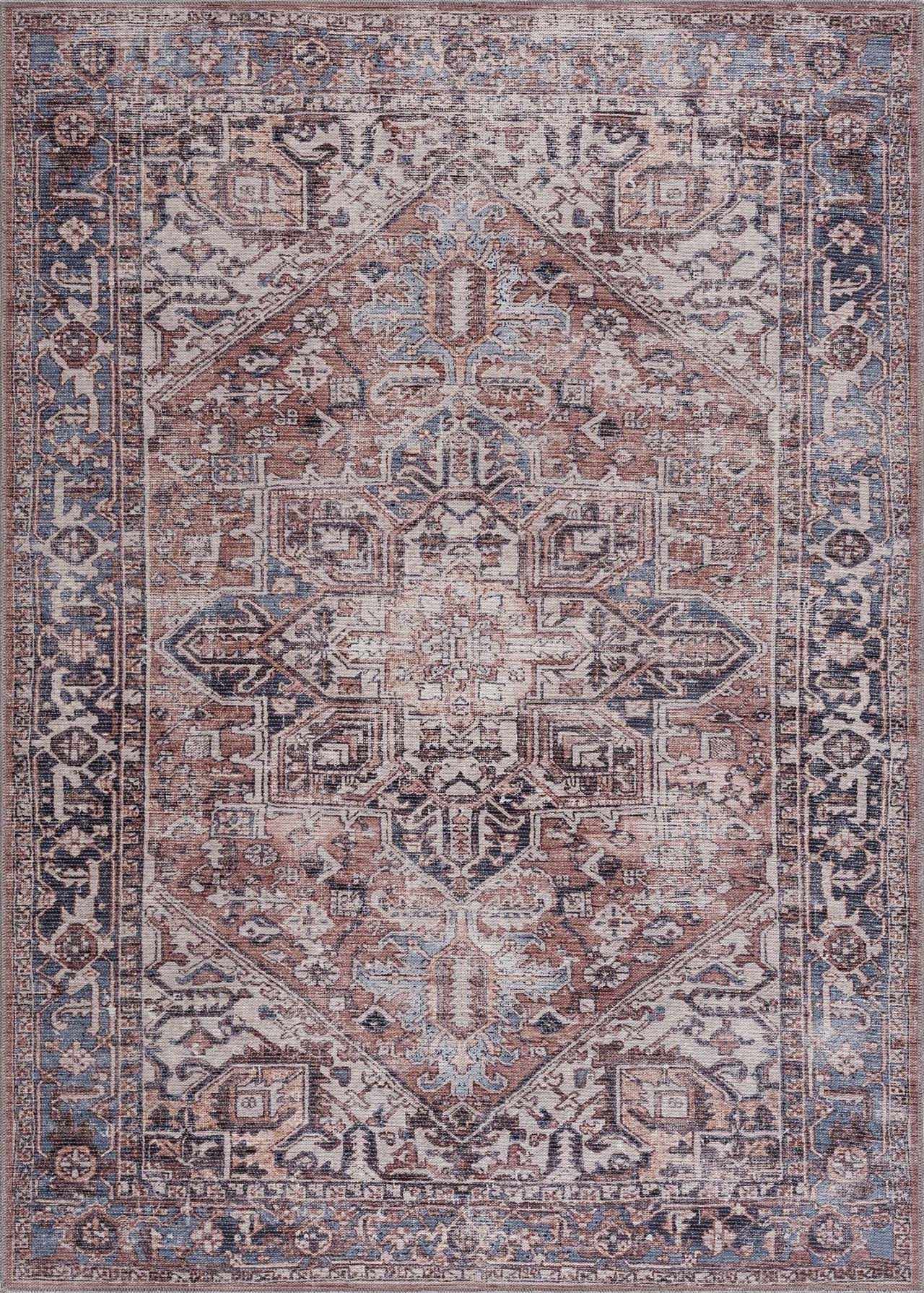 Viho Vintage Flat Pile Washable Rug - Clearance - Ornate Home