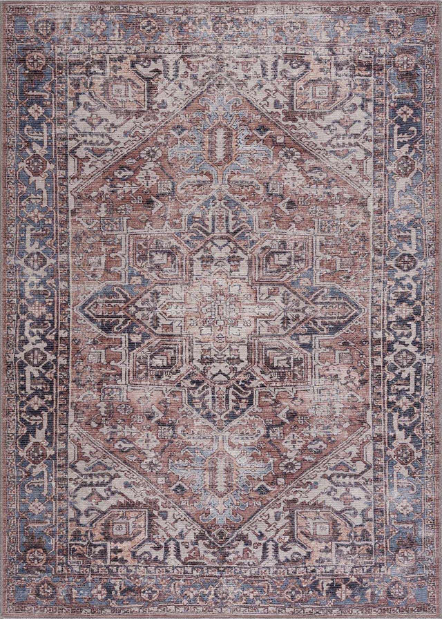 Viho Vintage Flat Pile Washable Rug - Clearance - Ornate Home