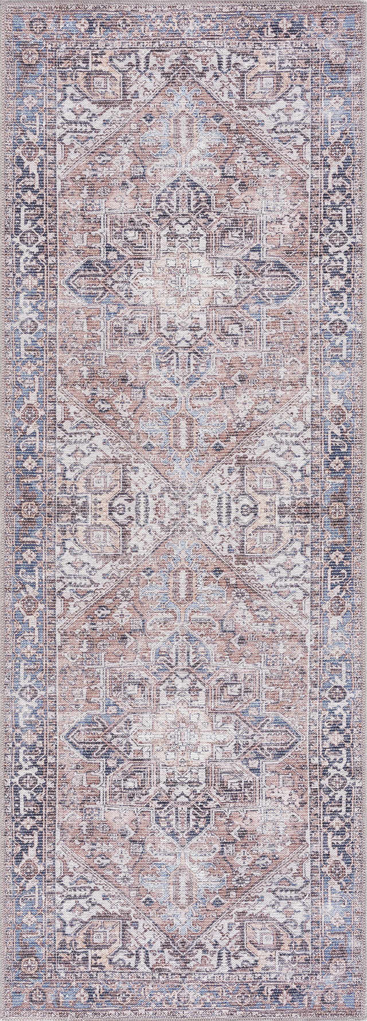 Viho Vintage Flat Pile Washable Rug - Clearance - Ornate Home