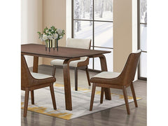 Viken Walnut 7 Pc. Dining Room Set - Ornate Home
