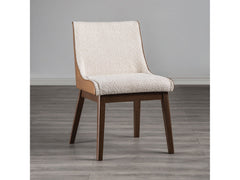 Viken Walnut/Beige Side Chair (Set of 2) - Ornate Home