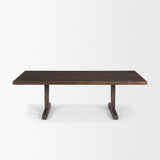 Viktor Dark Brown Solid Wood Coffee Table - Ornate Home