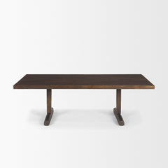 Viktor Dark Brown Solid Wood Coffee Table - Ornate Home