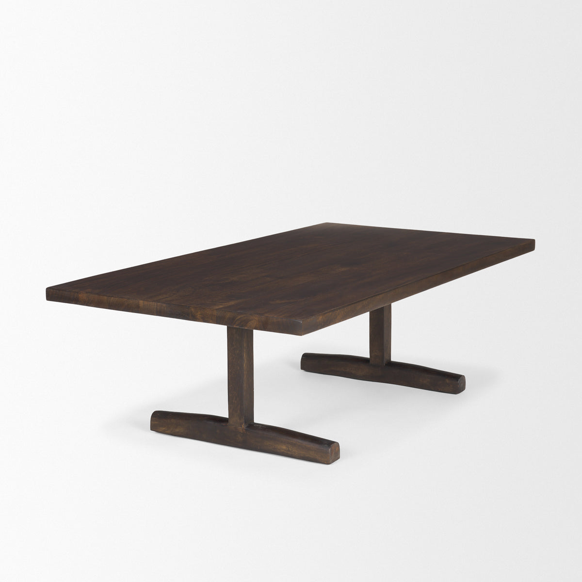 Viktor Dark Brown Solid Wood Coffee Table - Ornate Home