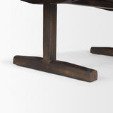 Viktor Dark Brown Solid Wood Coffee Table - Ornate Home