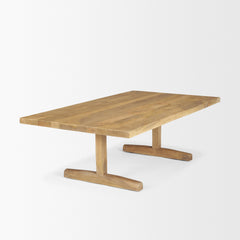 Viktor Light Brown Solid Wood Coffee Table - Ornate Home