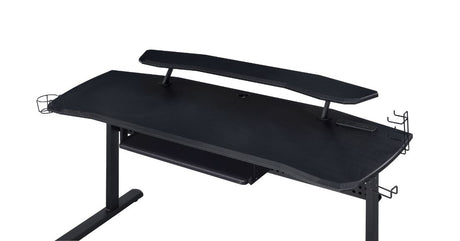 Vildre Black Gaming Desk w/LED & USB Port - Ornate Home