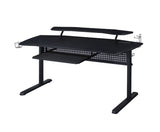 Vildre Black Gaming Desk w/LED & USB Port - Ornate Home
