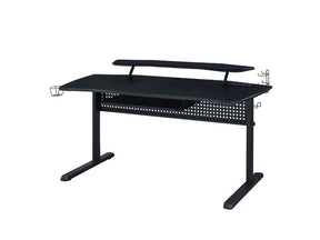 Vildre Black Gaming Desk w/LED & USB Port - Ornate Home
