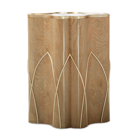 Villa Cherie Caramel Chairside Table - Ornate Home