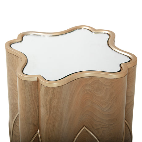 Villa Cherie Caramel Chairside Table - Ornate Home