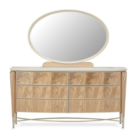 Villa Cherie Caramel Dresser and Mirror - Ornate Home