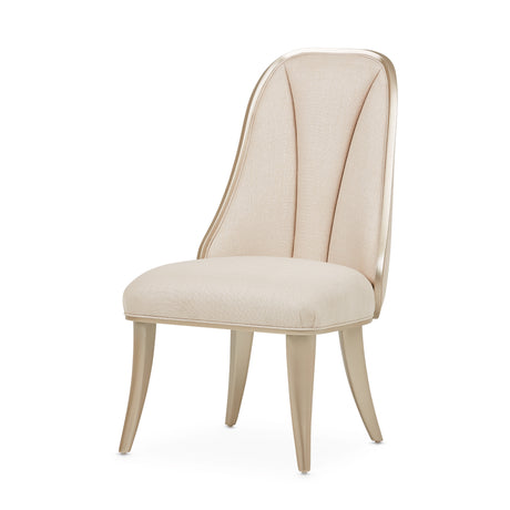 Villa Cherie Caramel/Frosted Linen Dining Side Chair - Ornate Home