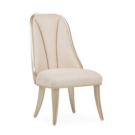 Villa Cherie Caramel/Frosted Linen Dining Side Chair - Ornate Home