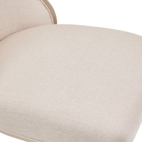 Villa Cherie Caramel/Frosted Linen Dining Side Chair (Set of 2) - Ornate Home