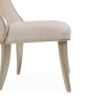 Villa Cherie Caramel/Frosted Linen Dining Side Chair (Set of 2) - Ornate Home