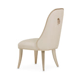 Villa Cherie Caramel/Frosted Linen Dining Side Chair (Set of 2) - Ornate Home