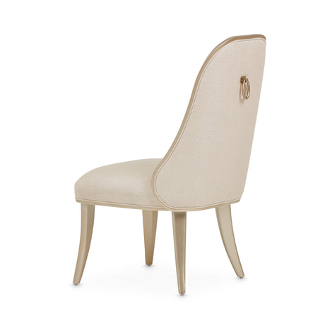 Villa Cherie Caramel/Frosted Linen Dining Side Chair (Set of 2) - Ornate Home