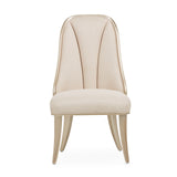 Villa Cherie Caramel/Frosted Linen Dining Side Chair (Set of 2) - Ornate Home