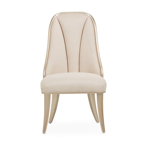 Villa Cherie Caramel/Frosted Linen Dining Side Chair (Set of 2) - Ornate Home