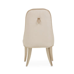 Villa Cherie Caramel/Frosted Linen Dining Side Chair (Set of 2) - Ornate Home