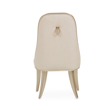 Villa Cherie Caramel/Frosted Linen Dining Side Chair (Set of 2) - Ornate Home