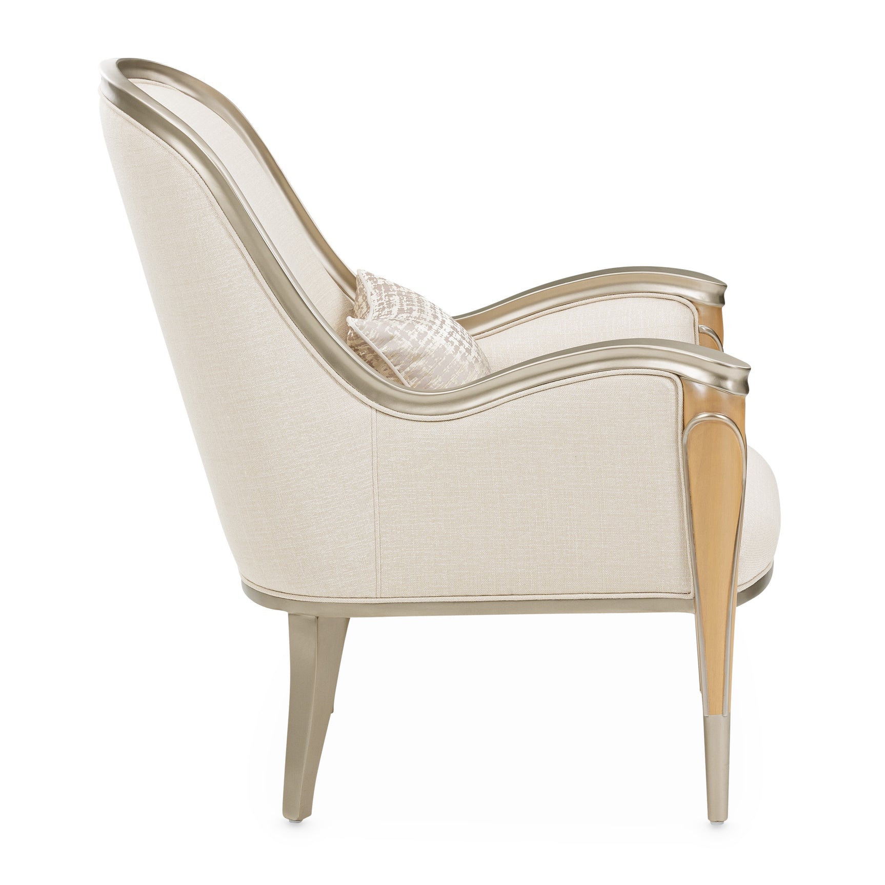 Villa Cherie Caramel/Pearl Accent Chair - Ornate Home