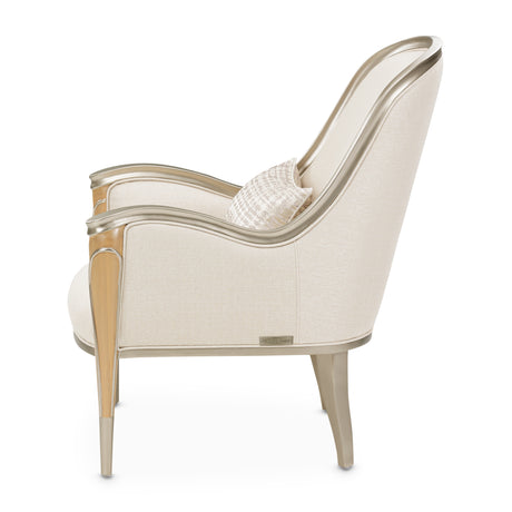Villa Cherie Caramel/Pearl Accent Chair - Ornate Home