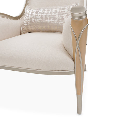 Villa Cherie Caramel/Pearl Accent Chair - Ornate Home