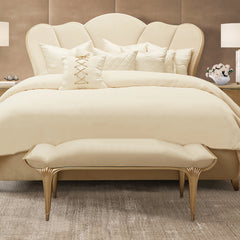 Villa Cherie Caramel/Pearl Bed Bench - Ornate Home