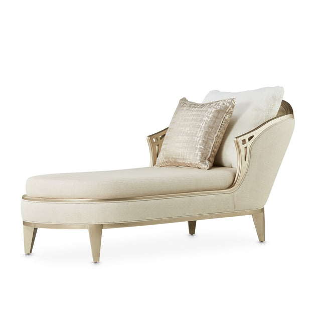 Villa Cherie Caramel/Pearl Chaise - Ornate Home