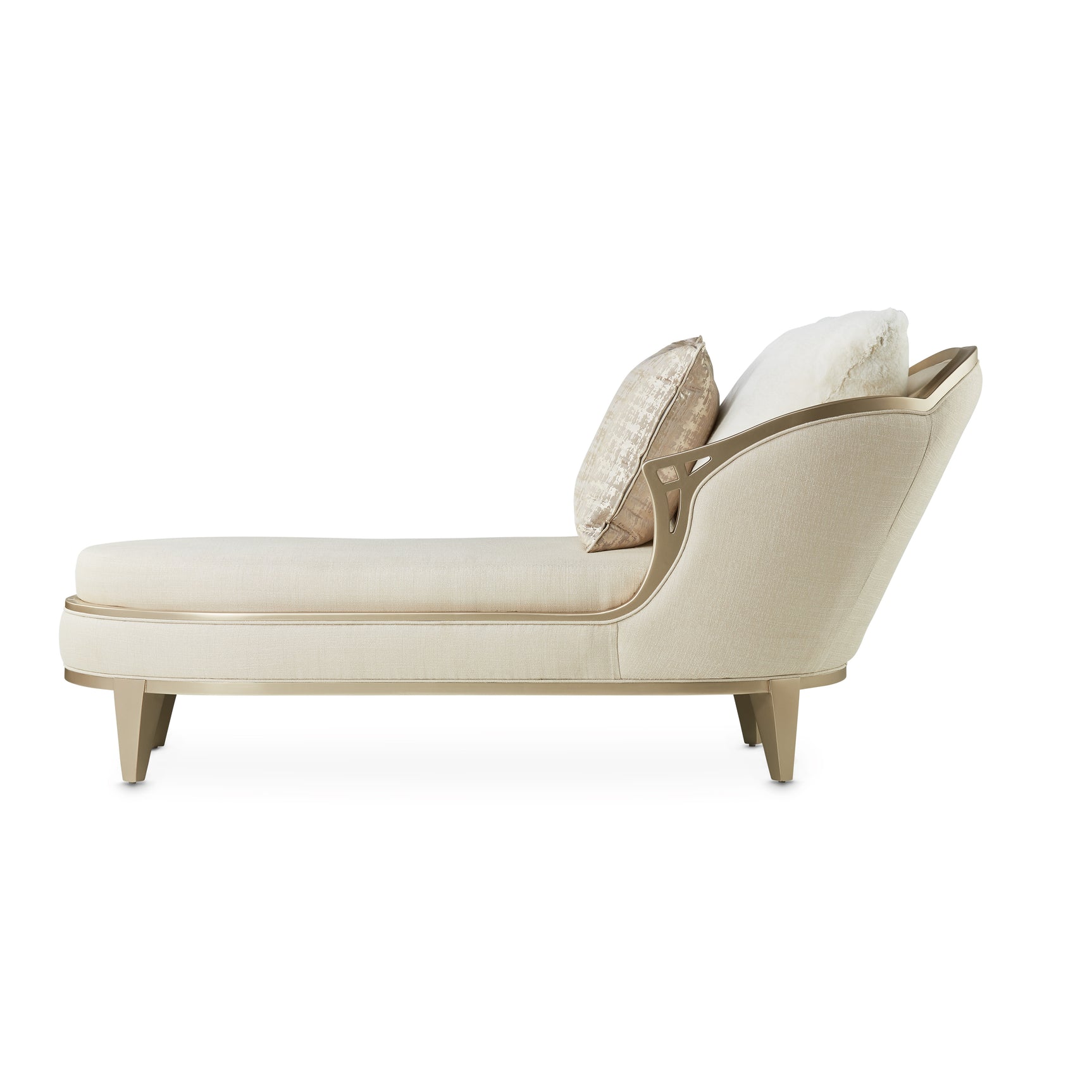 Villa Cherie Caramel/Pearl Chaise - Ornate Home