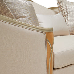 Villa Cherie Caramel/Pearl Loveseat - Ornate Home
