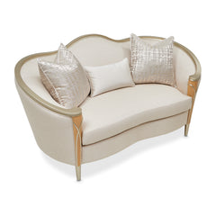 Villa Cherie Caramel/Pearl Loveseat - Ornate Home