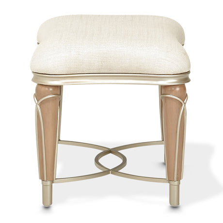 Villa Cherie Caramel/Pearl Ottoman - Ornate Home