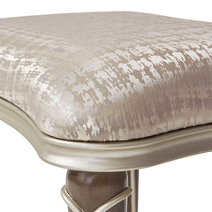Villa Cherie Hazelnut/Bisque Ottoman - Ornate Home
