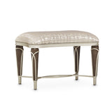 Villa Cherie Hazelnut/Bisque Ottoman - Ornate Home