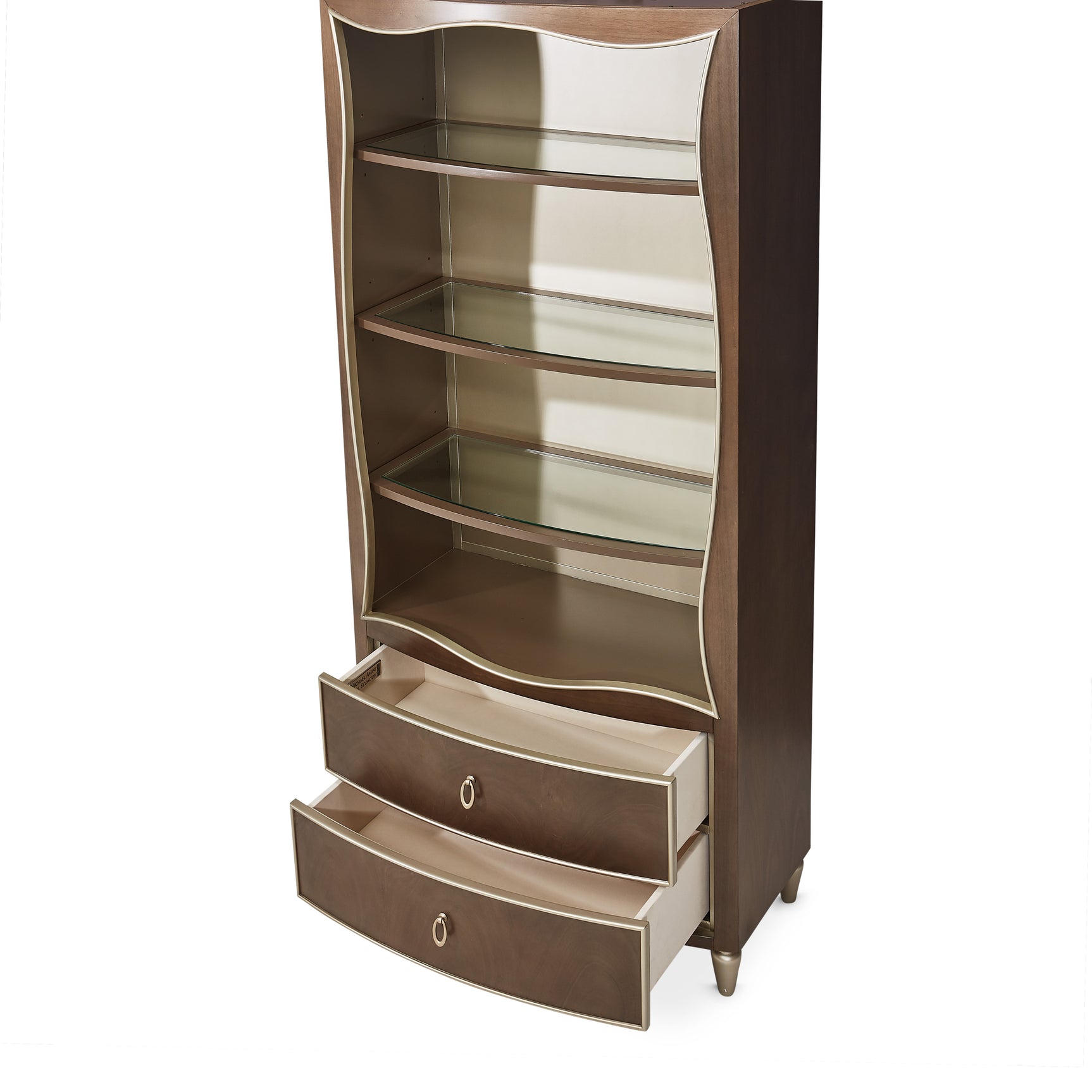 Villa-Cherie Hazelnut Bookcase - Ornate Home