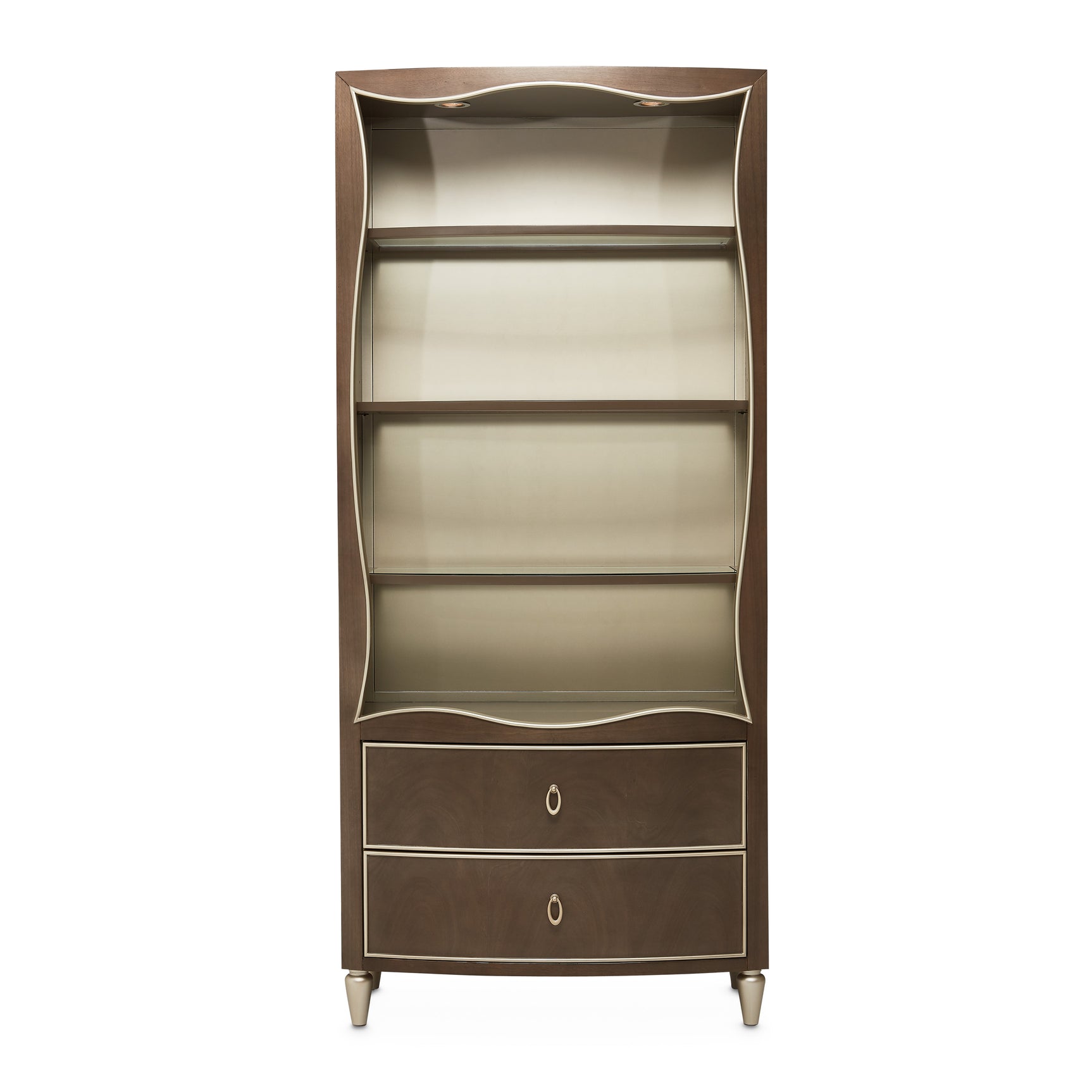 Villa-Cherie Hazelnut Bookcase - Ornate Home