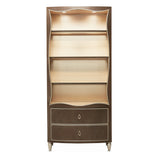 Villa-Cherie Hazelnut Bookcase - Ornate Home