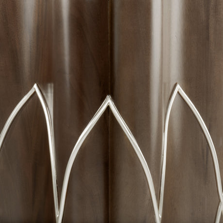 Villa-Cherie Hazelnut Chairside Table - Ornate Home