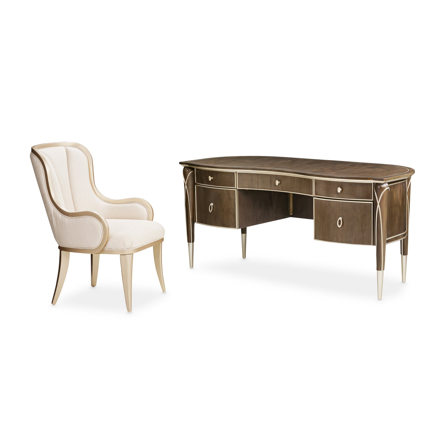 Villa-Cherie Hazelnut Desk - Ornate Home