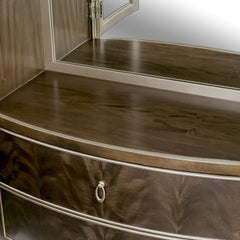 Villa-Cherie Hazelnut Display Cabinet - Ornate Home