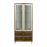 Villa-Cherie Hazelnut Display Cabinet - Ornate Home