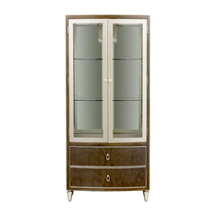 Villa-Cherie Hazelnut Display Cabinet - Ornate Home