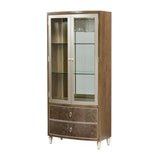 Villa-Cherie Hazelnut Display Cabinet - Ornate Home