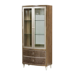 Villa-Cherie Hazelnut Display Cabinet - Ornate Home